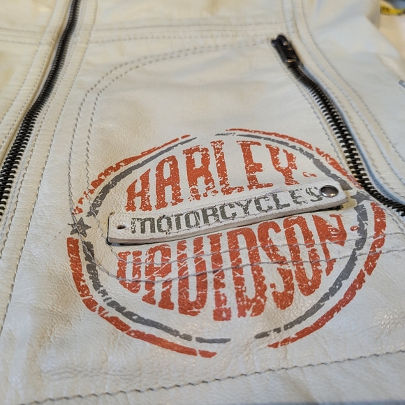 ⬇️PRICE DROP⬇️ 💜XS - RARE Harley Davidson Ladies Goatskin Riding Jacket - Picture 10 of 12